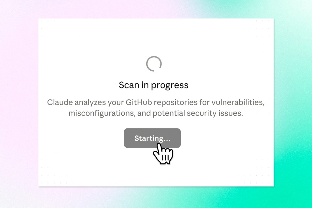 Claude interface scanning GitHub repositories for vulnerabilities, misconfigurations, and security risks.